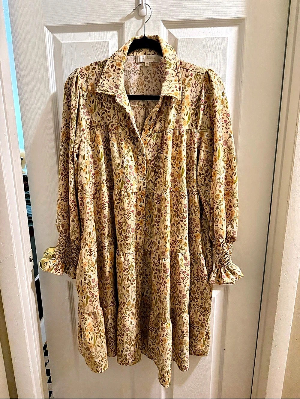 Emily Southern Floral Mini Dress Size XL Like New